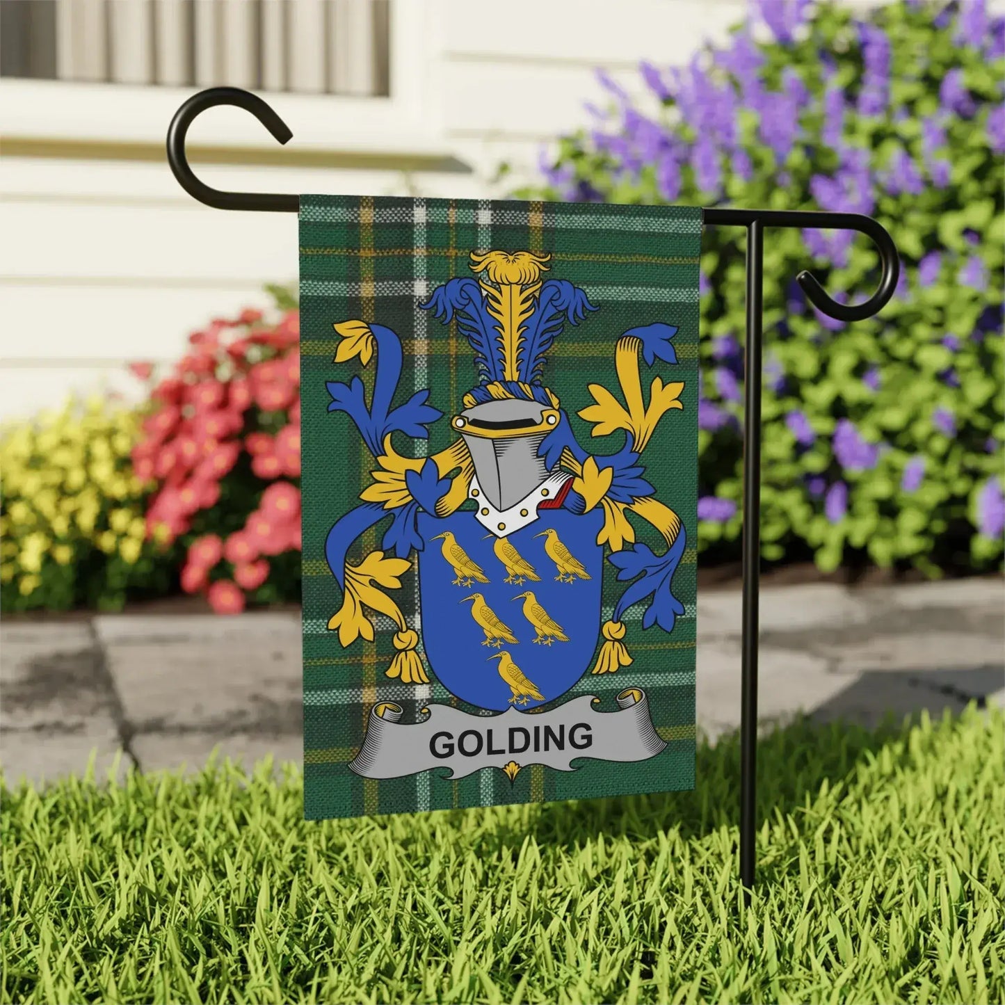 Personalized Family Crest Garden Flag product