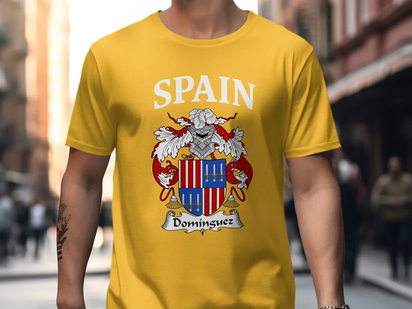 Spain Dominguez Coat of Arms Graphic T-Shirt product type