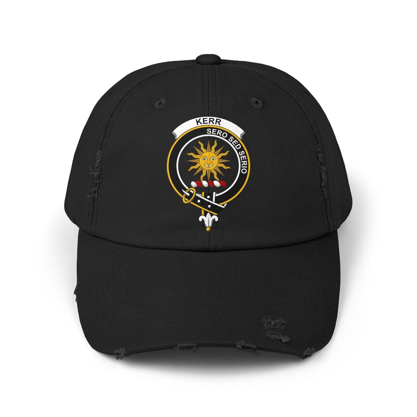 Kerr Clan Crest Vintage Distressed Baseball Cap - Celtic Ancestry Gifts
