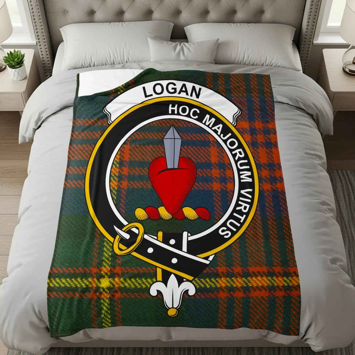 Logan Clan Tartan Design Home Blanket product