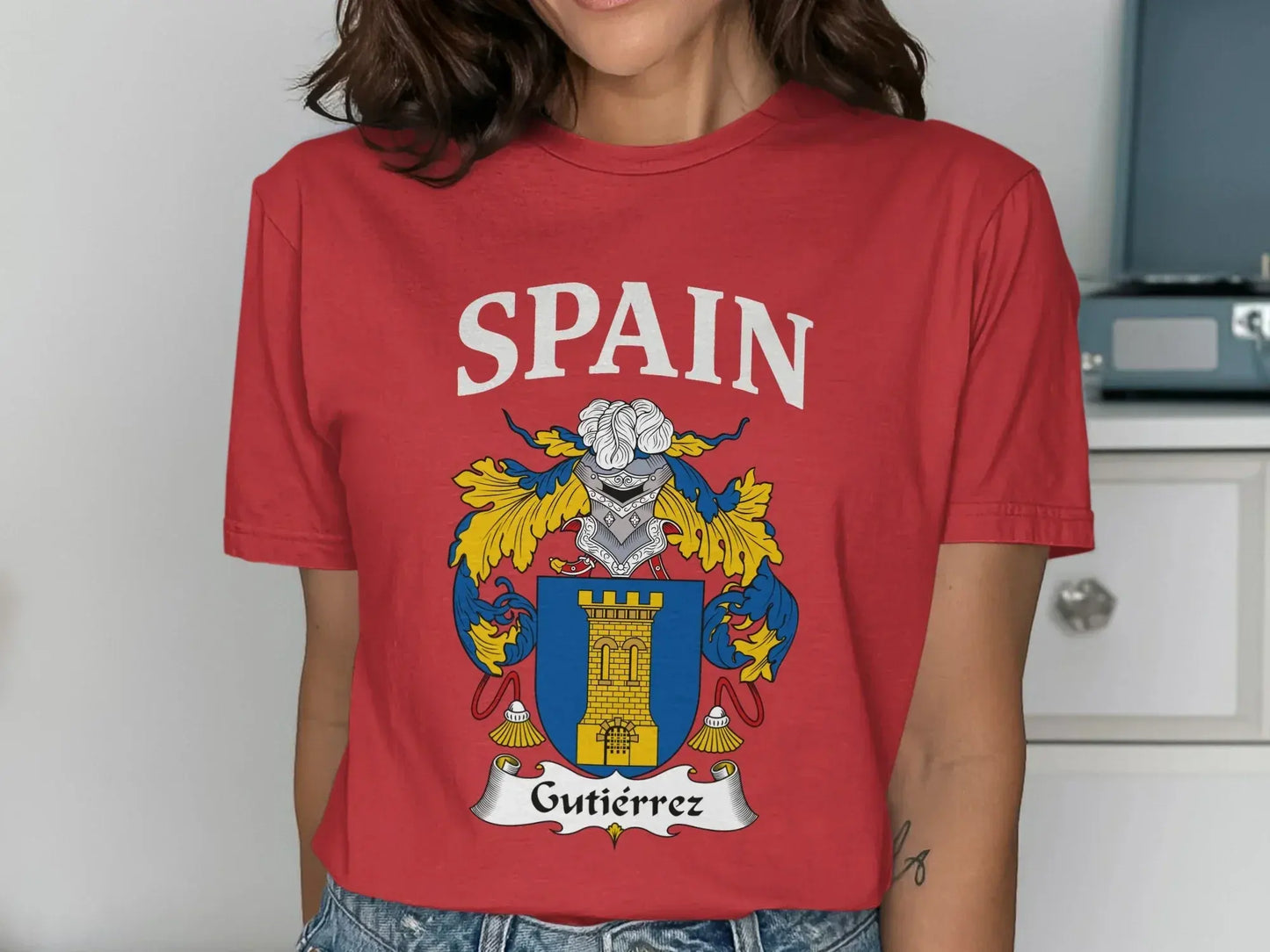 Spain Gutierrez Family Crest Vintage T-shirt product