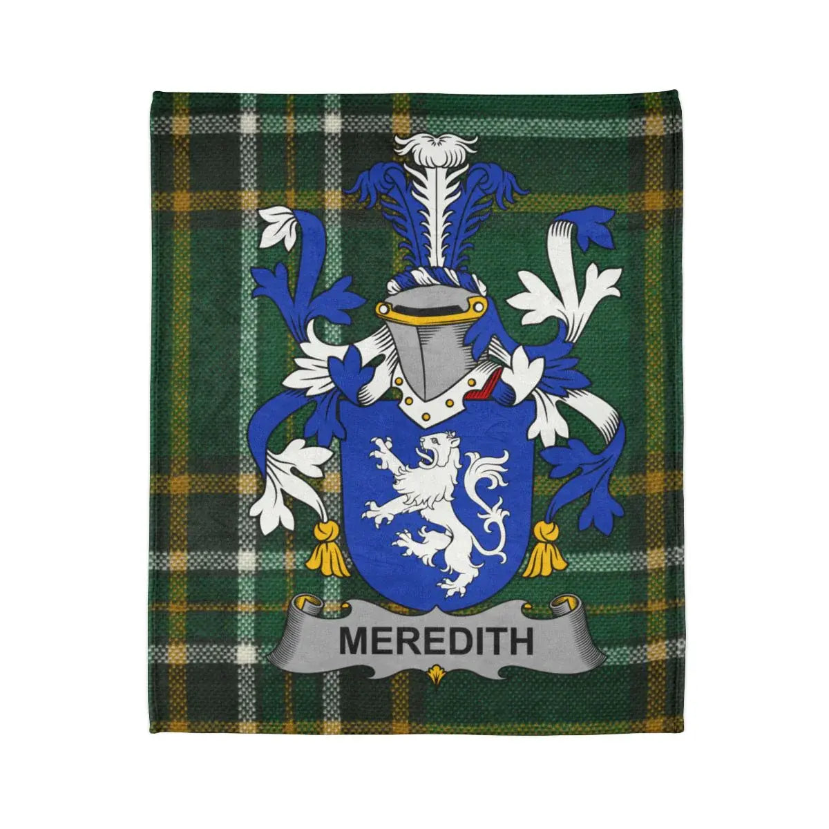Meredith Coat of Arms Tartan Plaid Blanket product