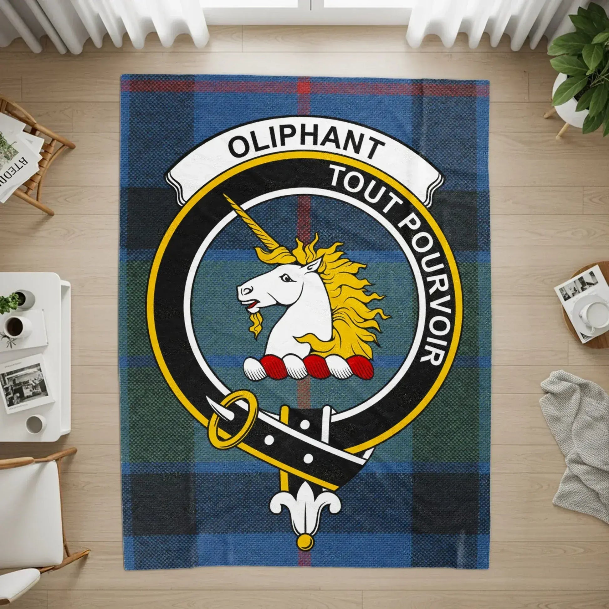 Oliphant Tout Pouvoir Unicorn Tartan Pattern product type