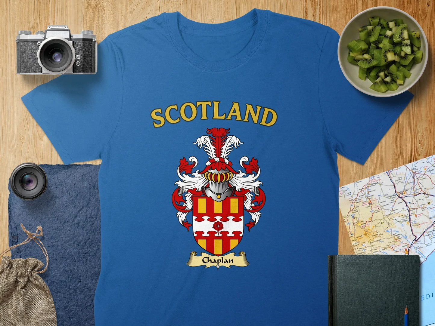 Scotland Chaplan Emblem on Blue Graphic product