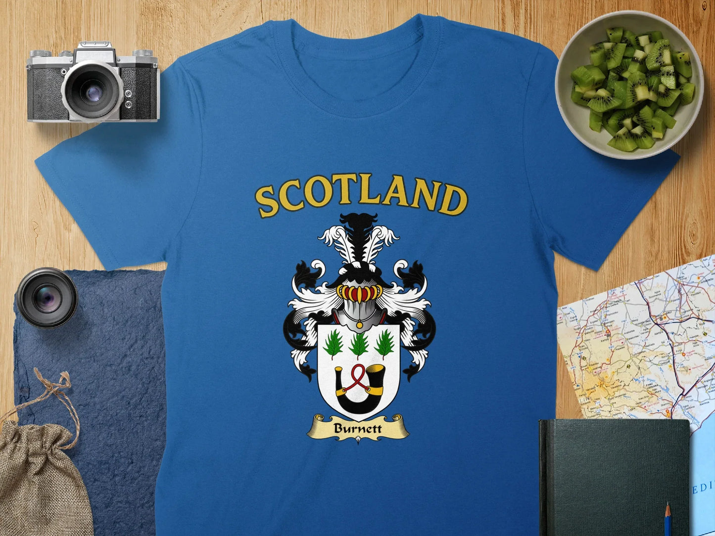 Scotland Burnett Coat of Arms T-Shirt Clothing Product