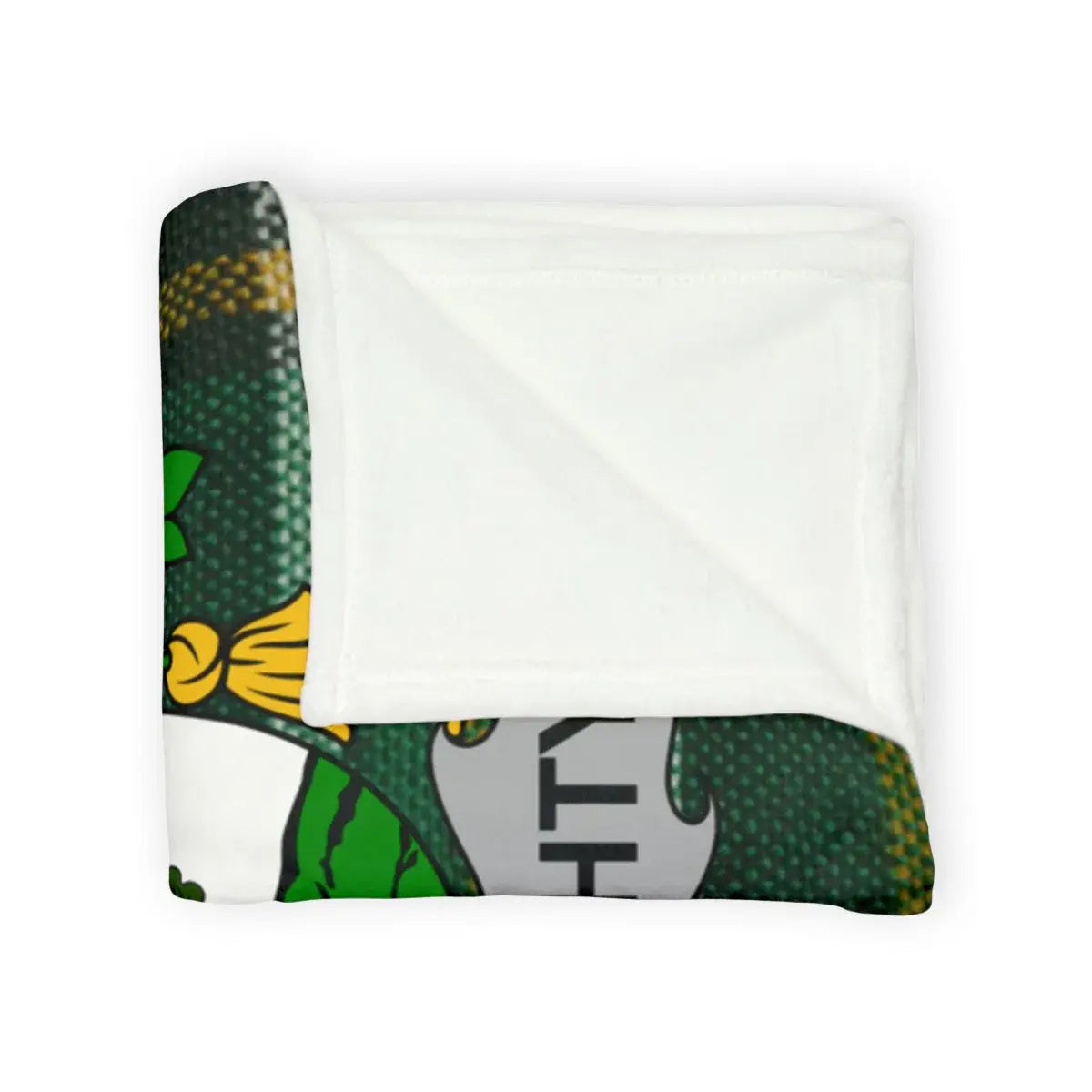 Cozy Soft Green and White Printed Blanket product type