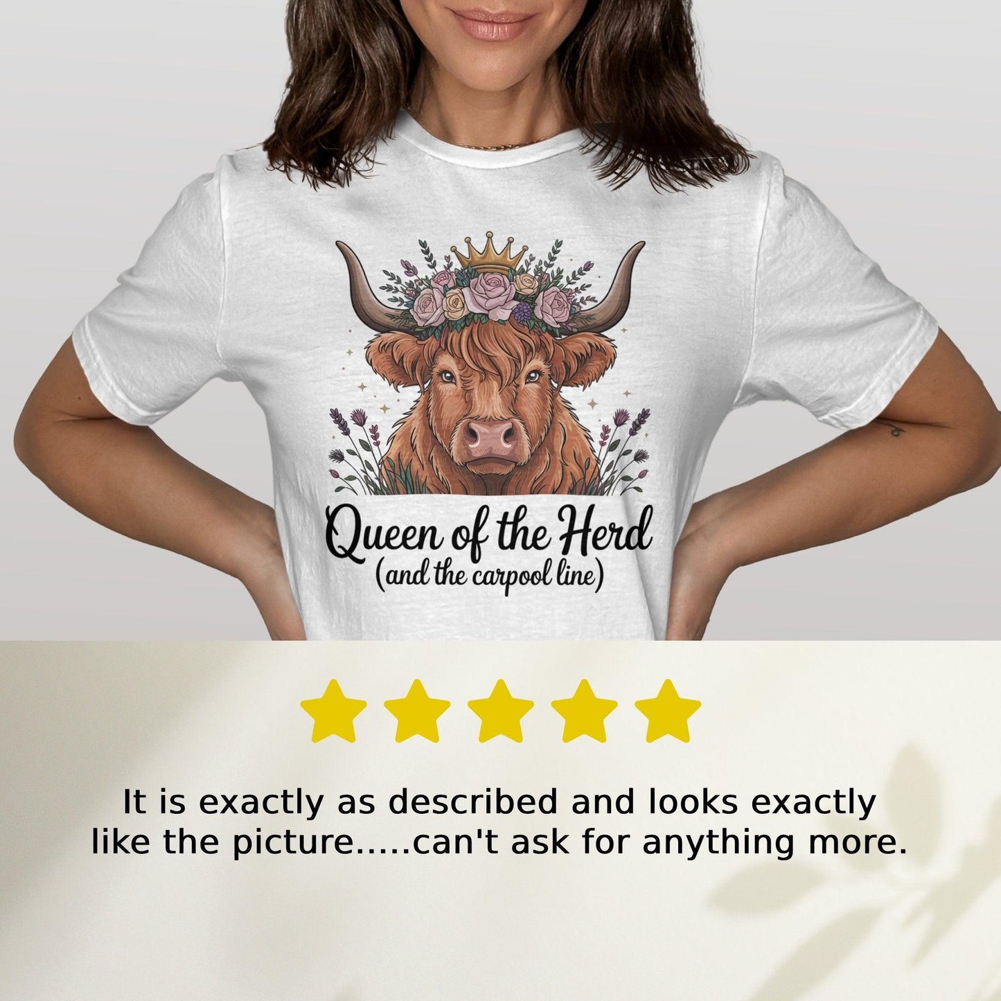 Queen of the Herd Carpool Line T-shirt product