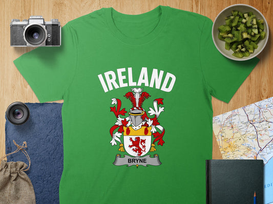 Ireland Family Crest Bryne Design Novelty Shirt