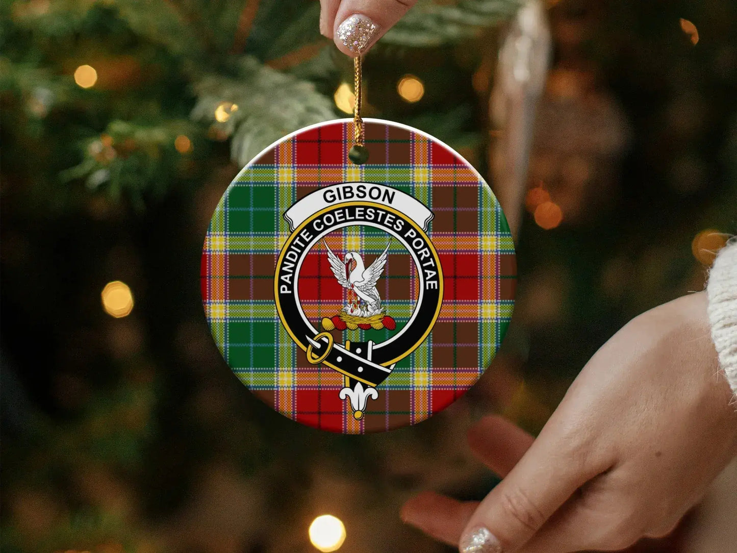 Gibson Family Crest Ornament Christmas Decor product type