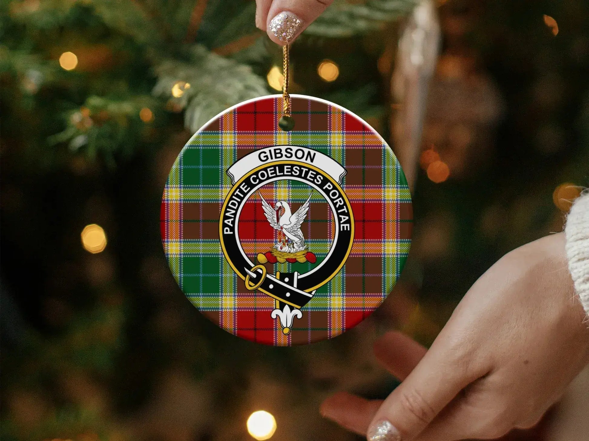 Gibson Family Crest Ornament Christmas Decor product type