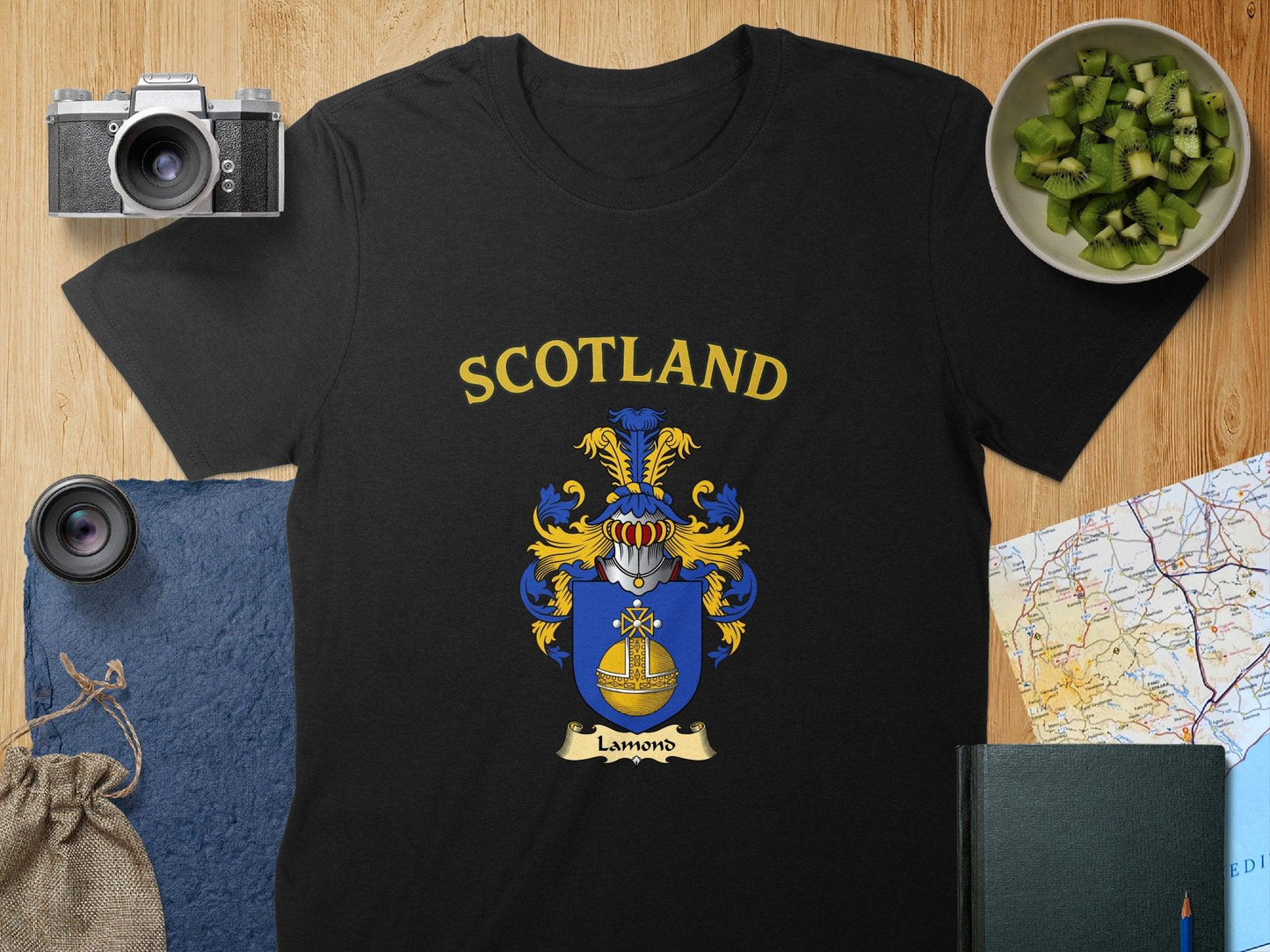 Lamond Clan Family Crest Scotland T-Shirt - Celtic Ancestry Gifts