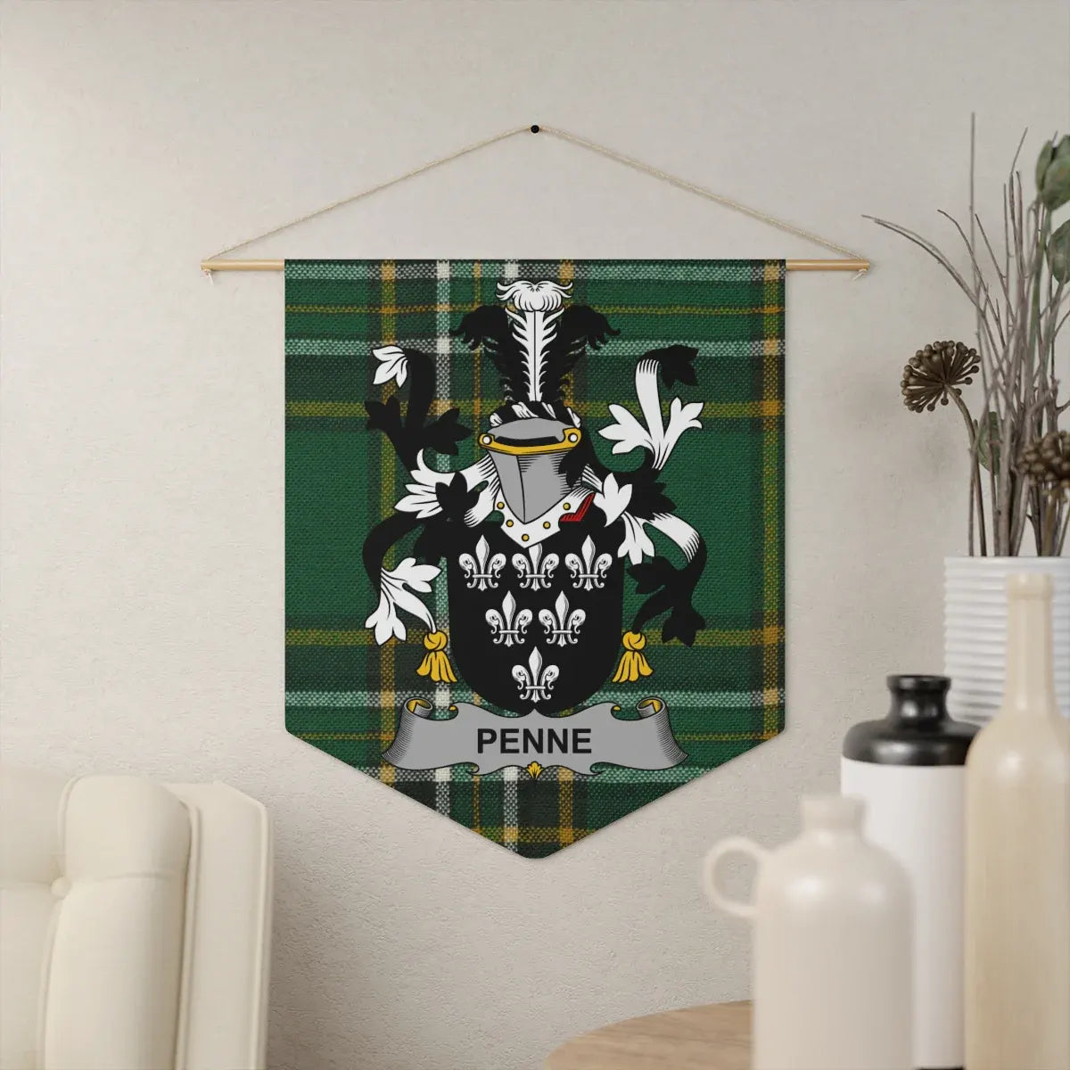 Penne Family Crest Wall Hanging Tapestry product type