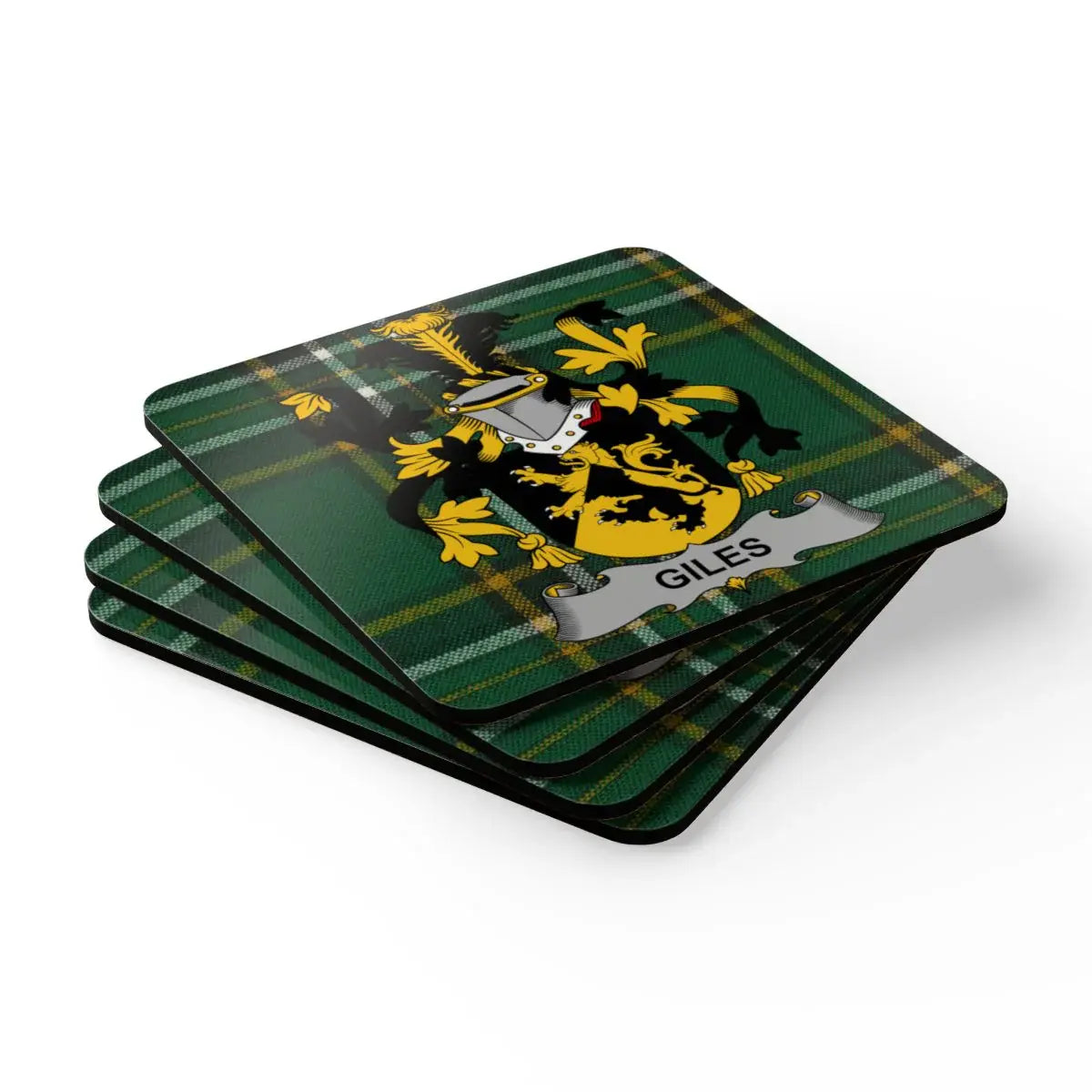 Giles Family Crest Plaid Design Coaster Set product type