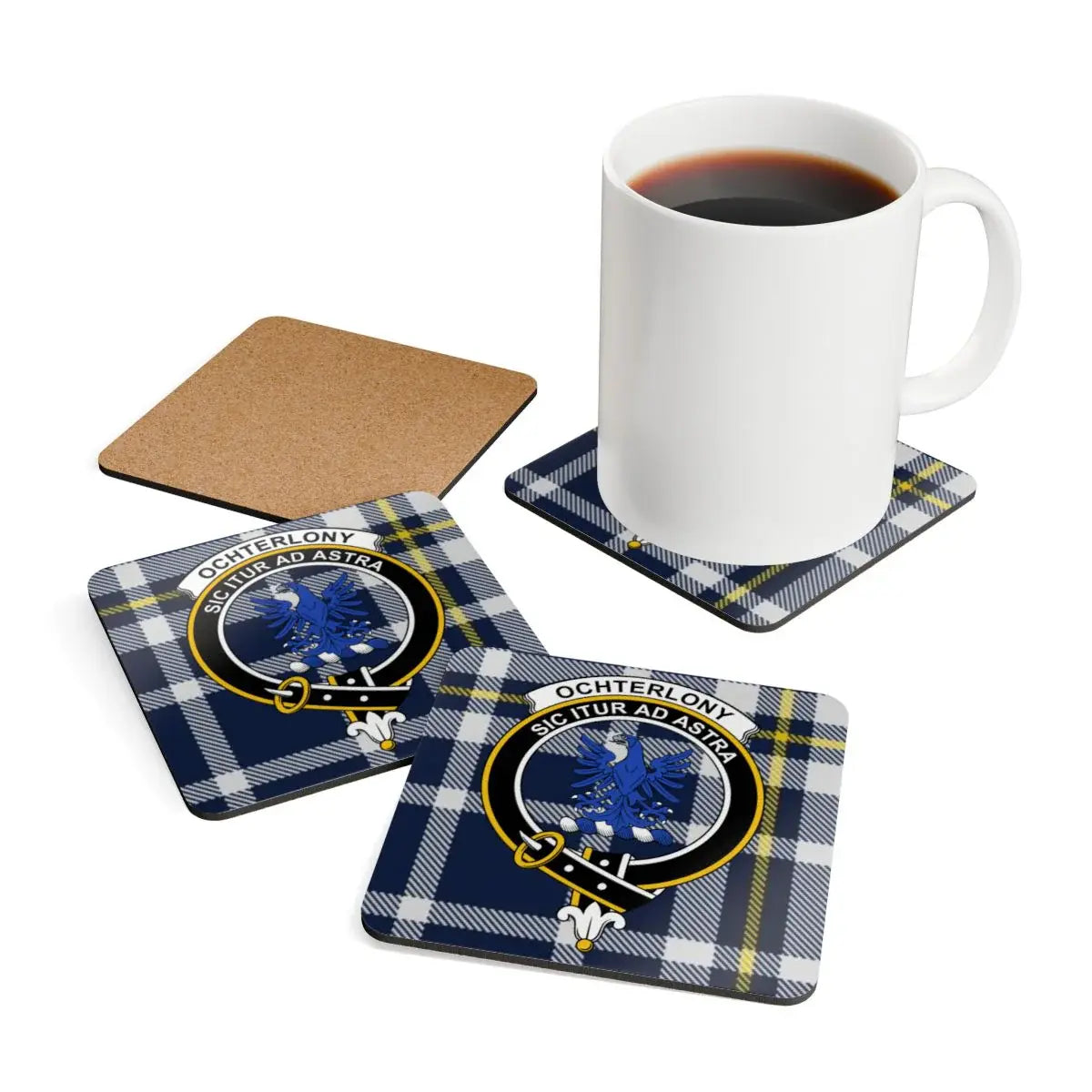 Ochtrelony Plaid Design Coasters Set for Beverage product