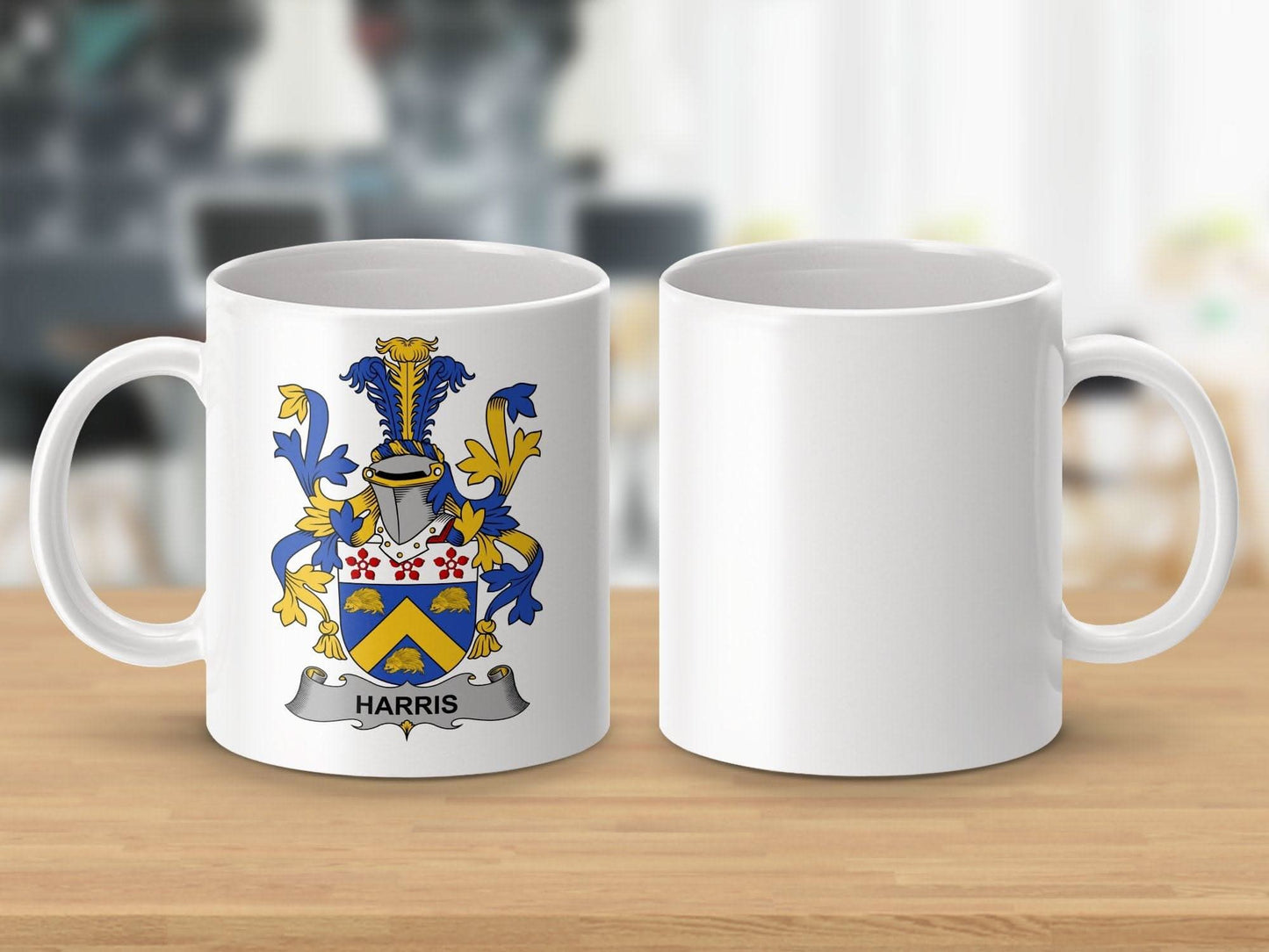 Harris Surname Irish Family Crest Mug - Celtic Ancestry Gifts