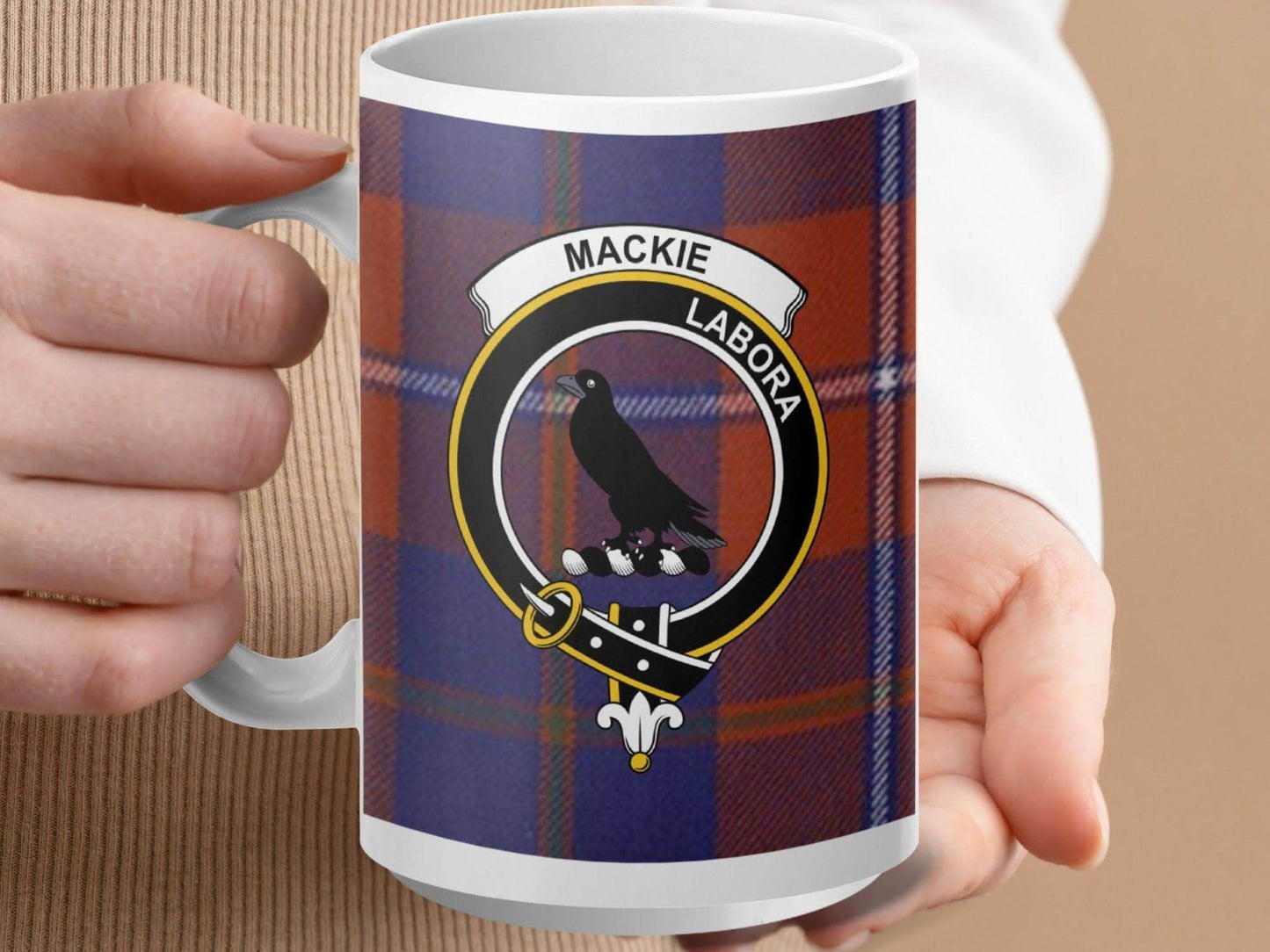 Mackie Labora Plaid Mug with Crest design product