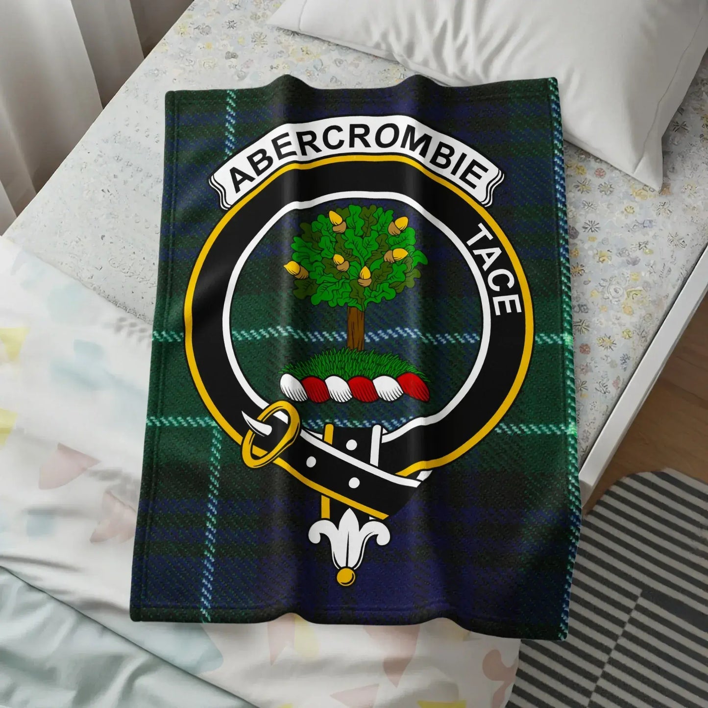 Abercrombie Tace Crest Personalized Blanket product type