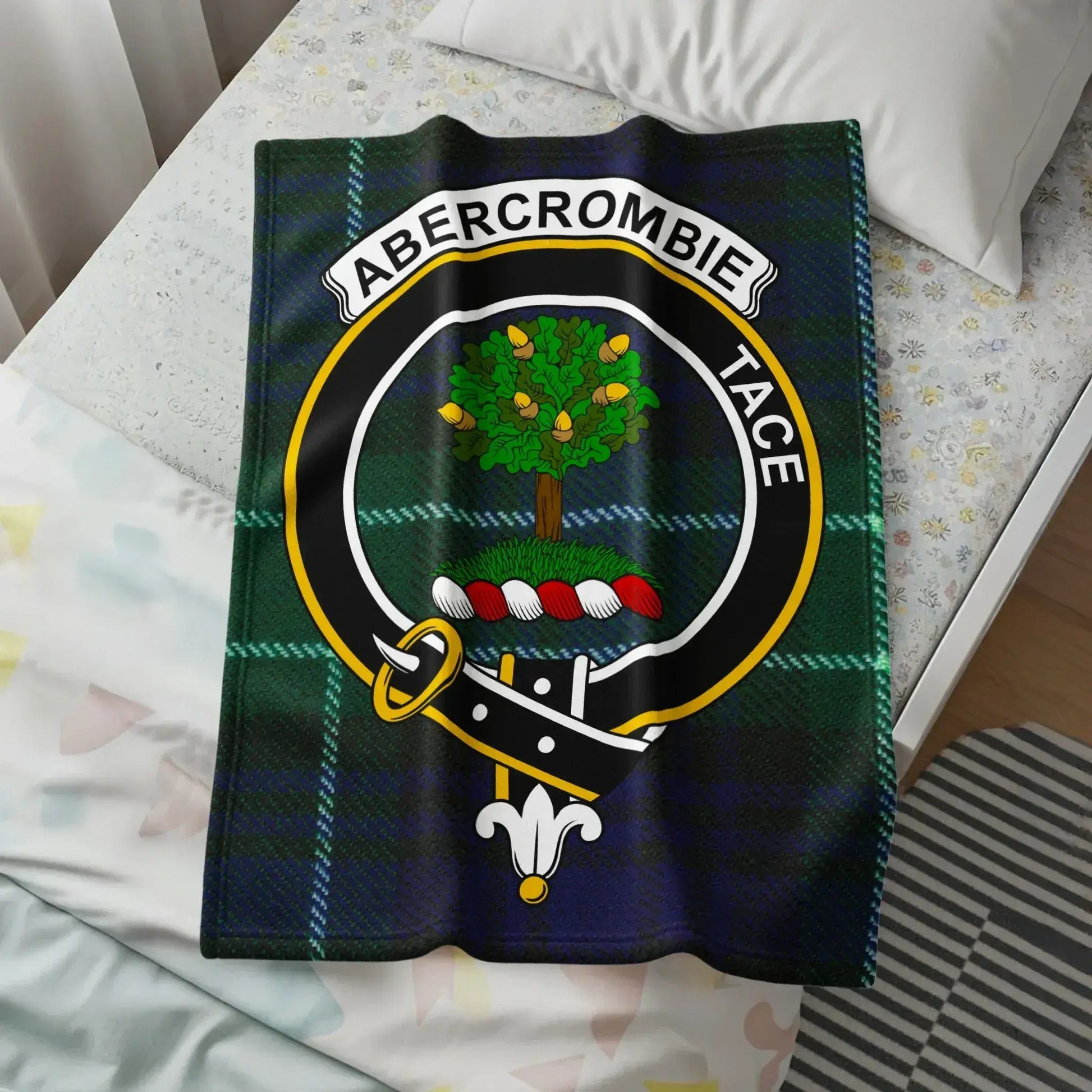 Abercrombie Tace Crest Personalized Blanket product type