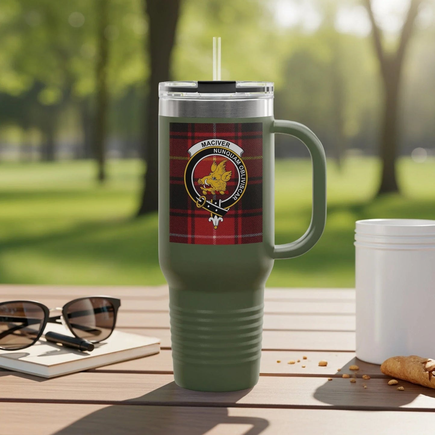 Customizable Military Insignia Travel Mug Product