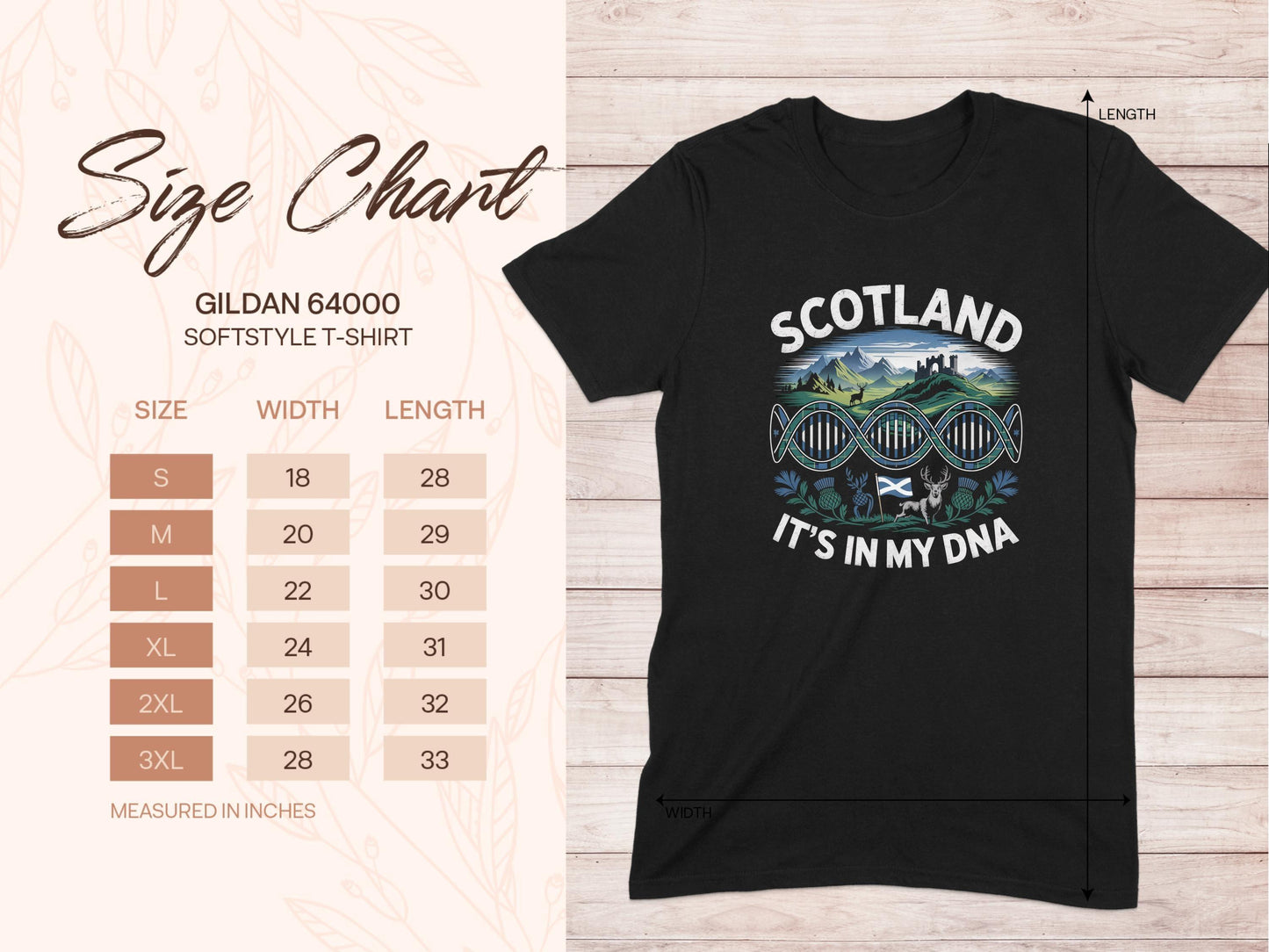 Scenic Highland Scotland It's In My DNA T-Shirt - Celtic Ancestry Gifts