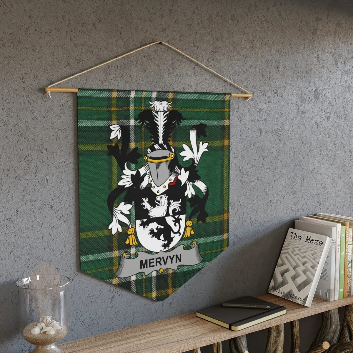 Customized Family Crest Wall Hanging Banner product