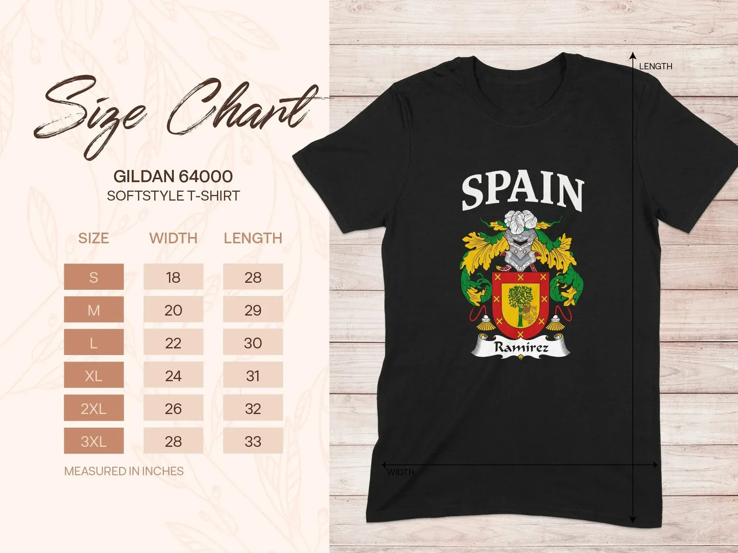 Spain Ramirez Heraldic Emblem T-shirt product type