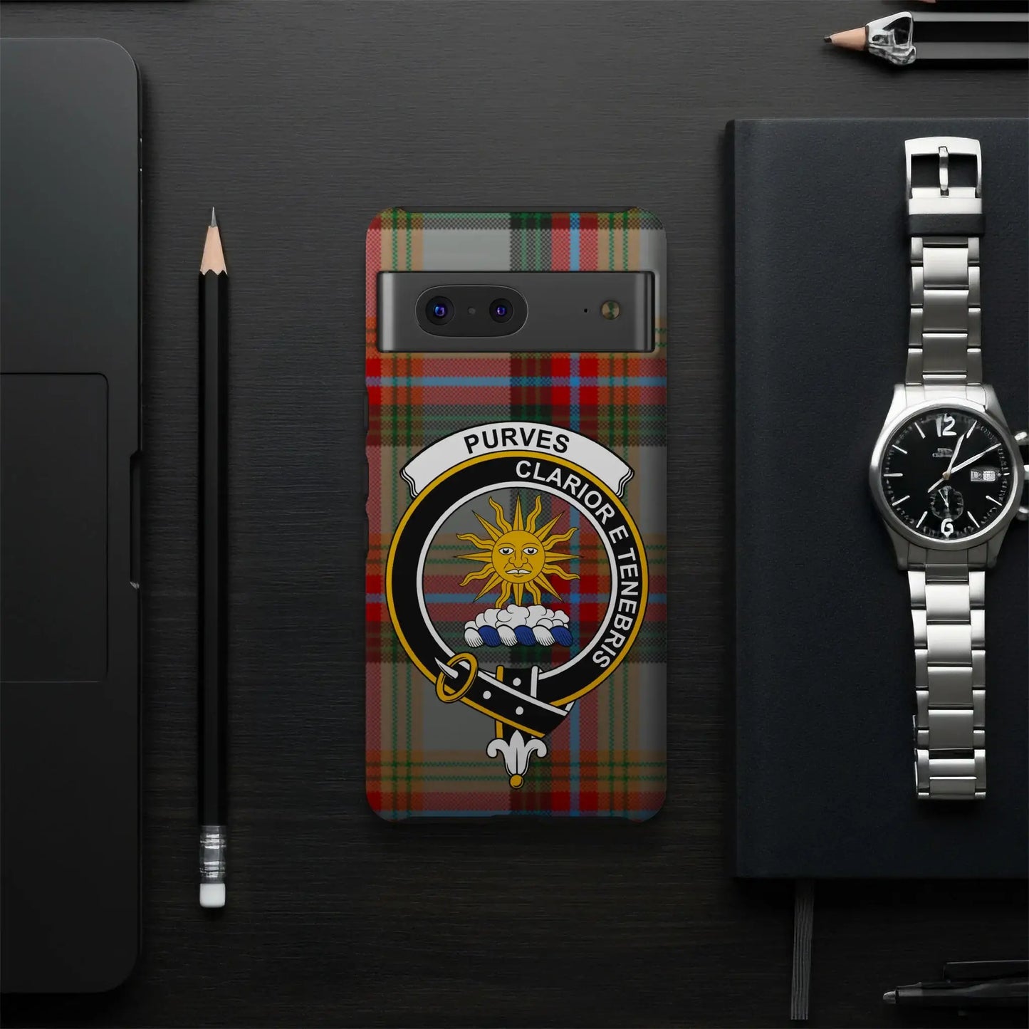 Purves Clan Crest Tartan Phone Case for Electronic Devices