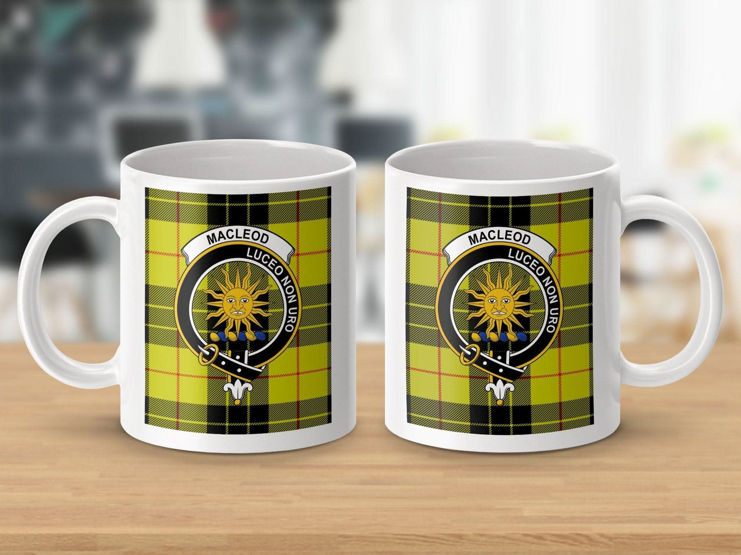 Macleod Luceo Non Uro Clan Crest Design Mug product