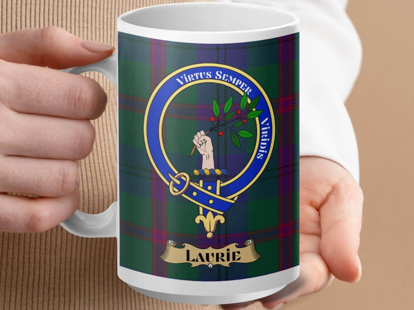 Scottish Clan Crest Laurie Personalized Mug product type