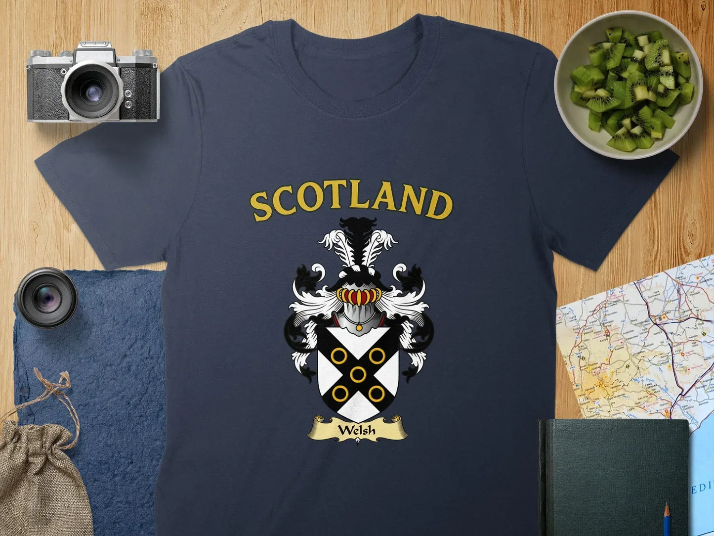 Scotland Welsh Family Crest Graphic Tee product