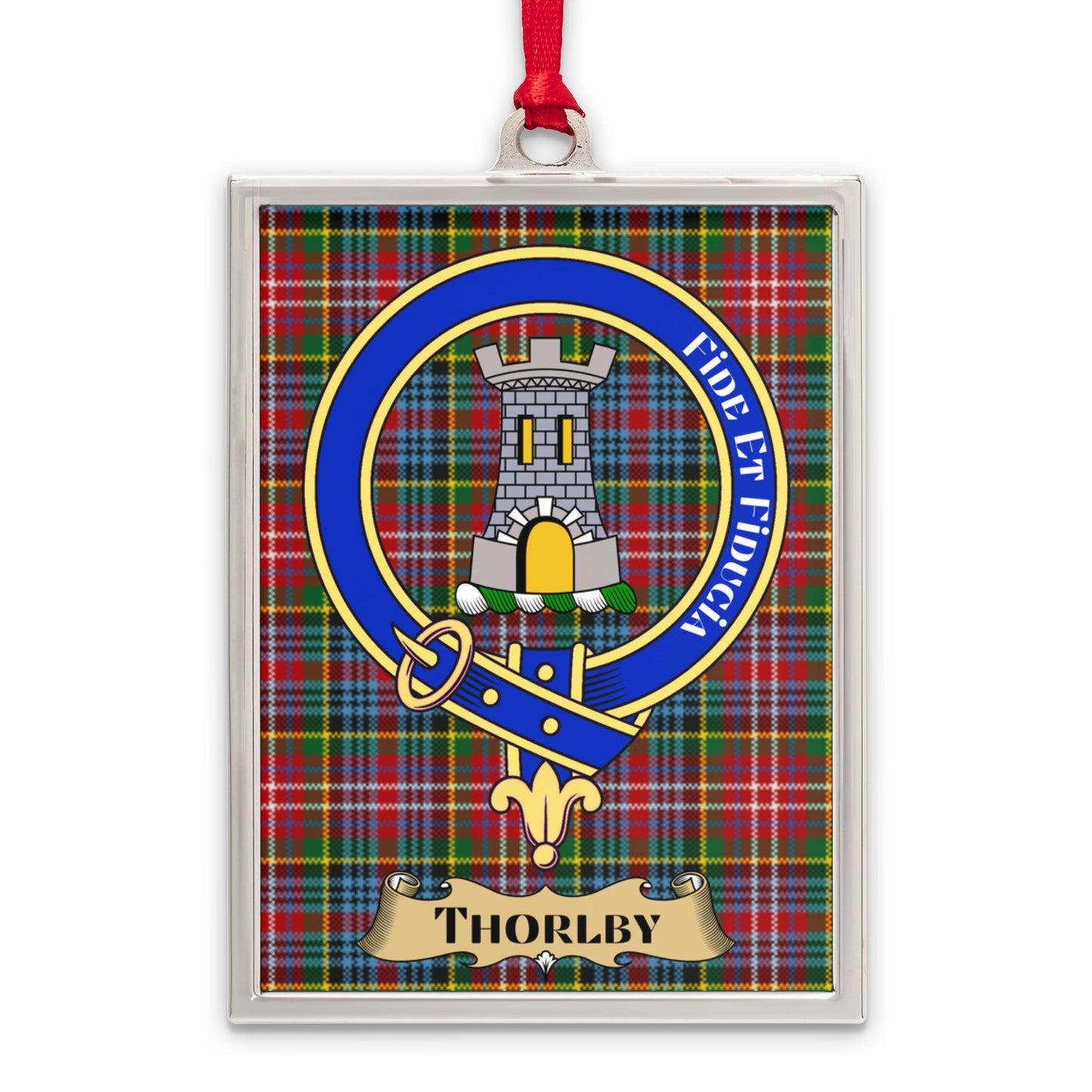 Scottish Clan MacFarlane Tartan with Thorby Crest product