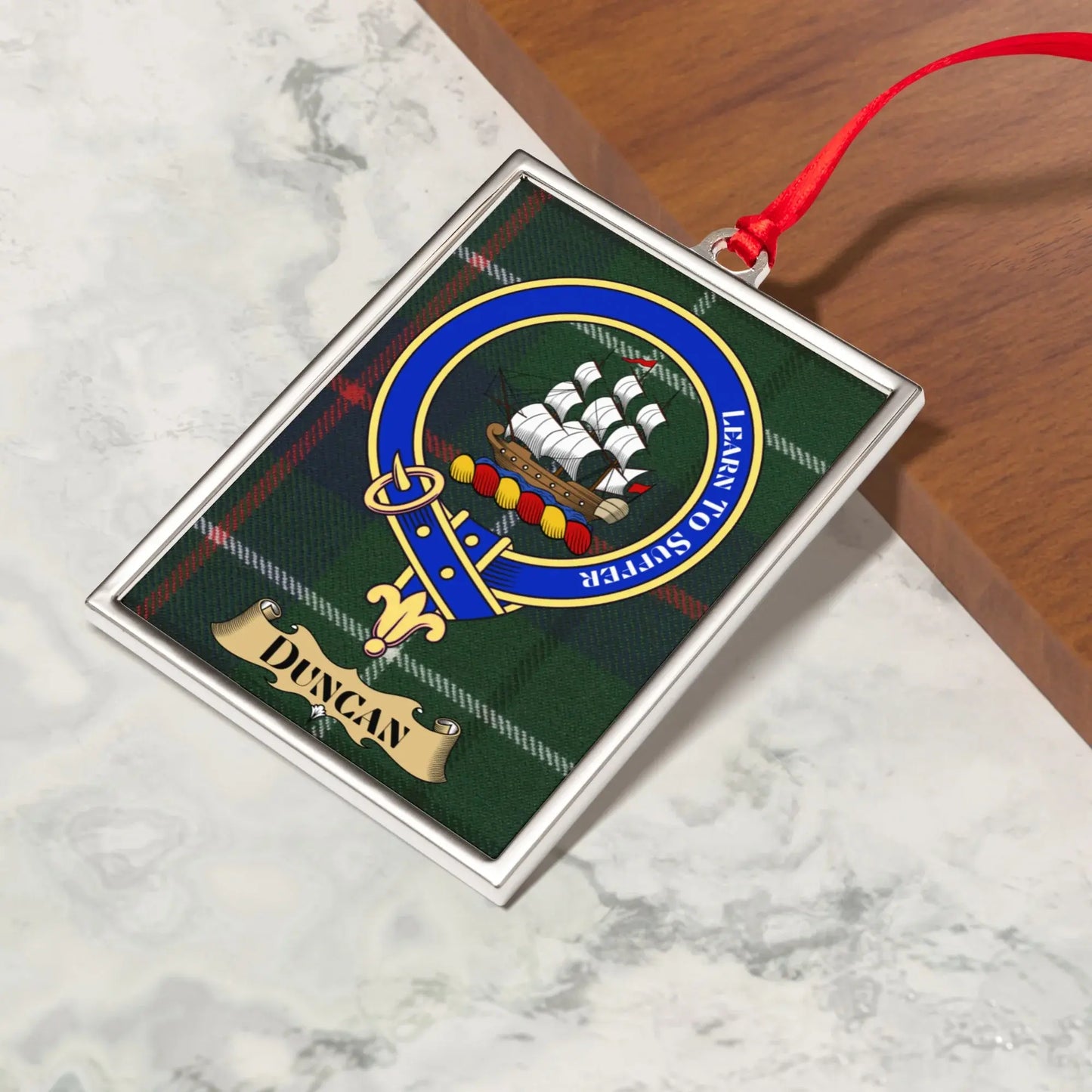 Personalized Duncan Family Crest Ornament product