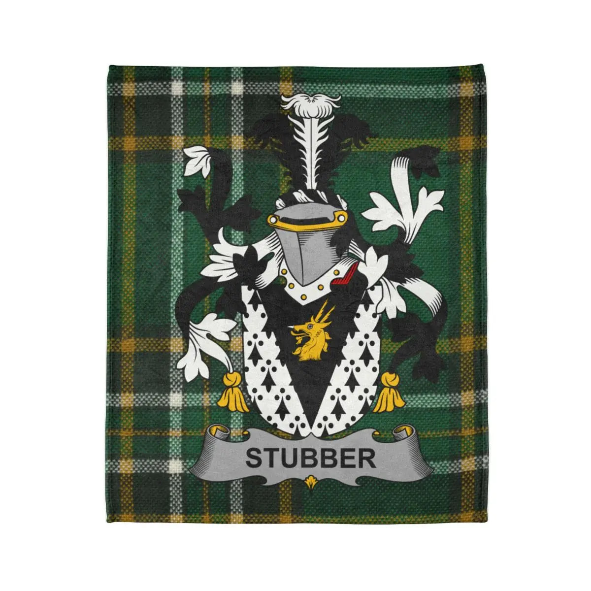 Personalized Stubber Family Tartan Blanket product