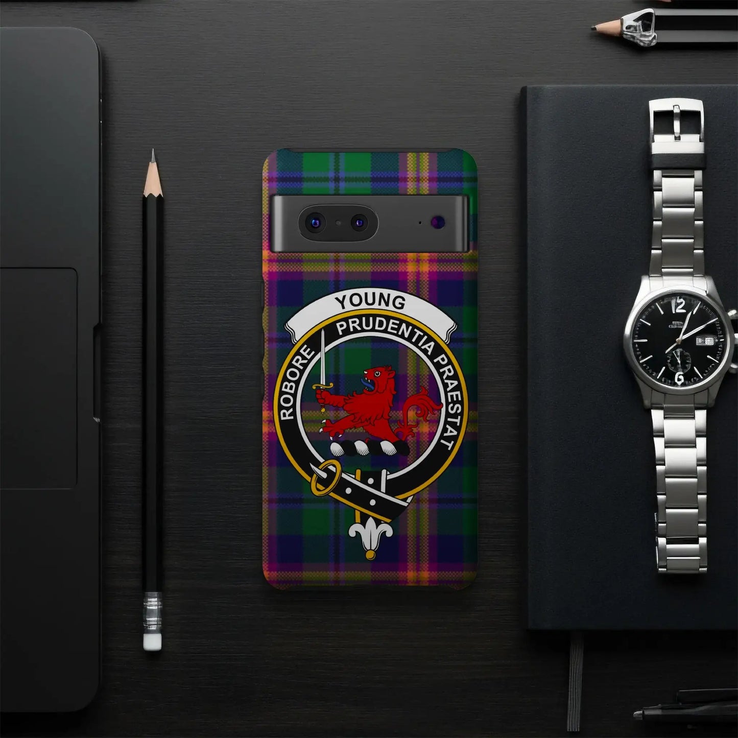 Young Prudential Praestat Lion Tartan Phone Case