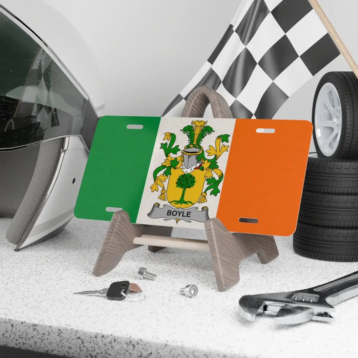 Boyle Family Crest Design License Plate product