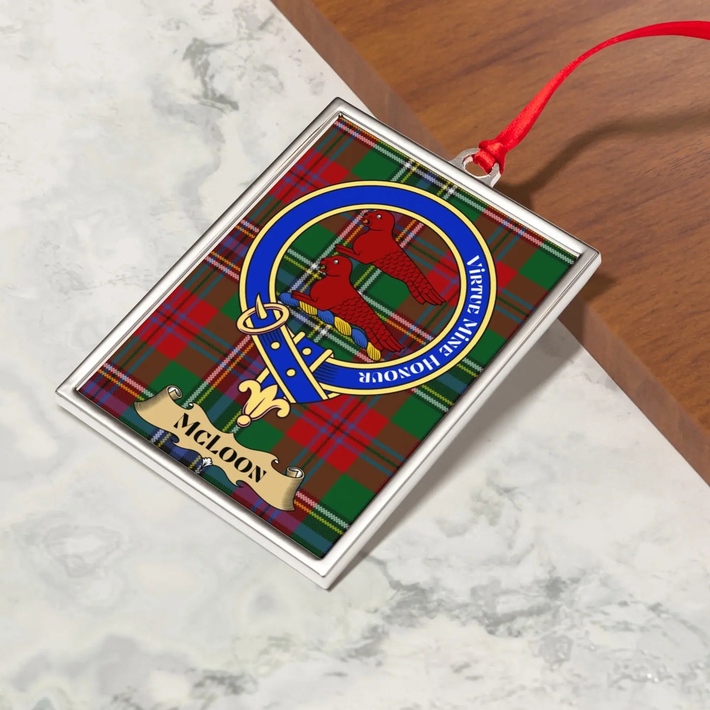 Unique Tartan Plaid Decorative Hanging Ornament product