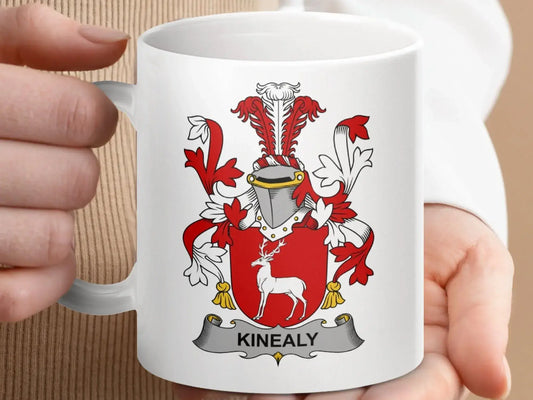 Kinealy Irish Family Crest Design Gift Idea Perfect mug - Celtic Ancestry Gifts