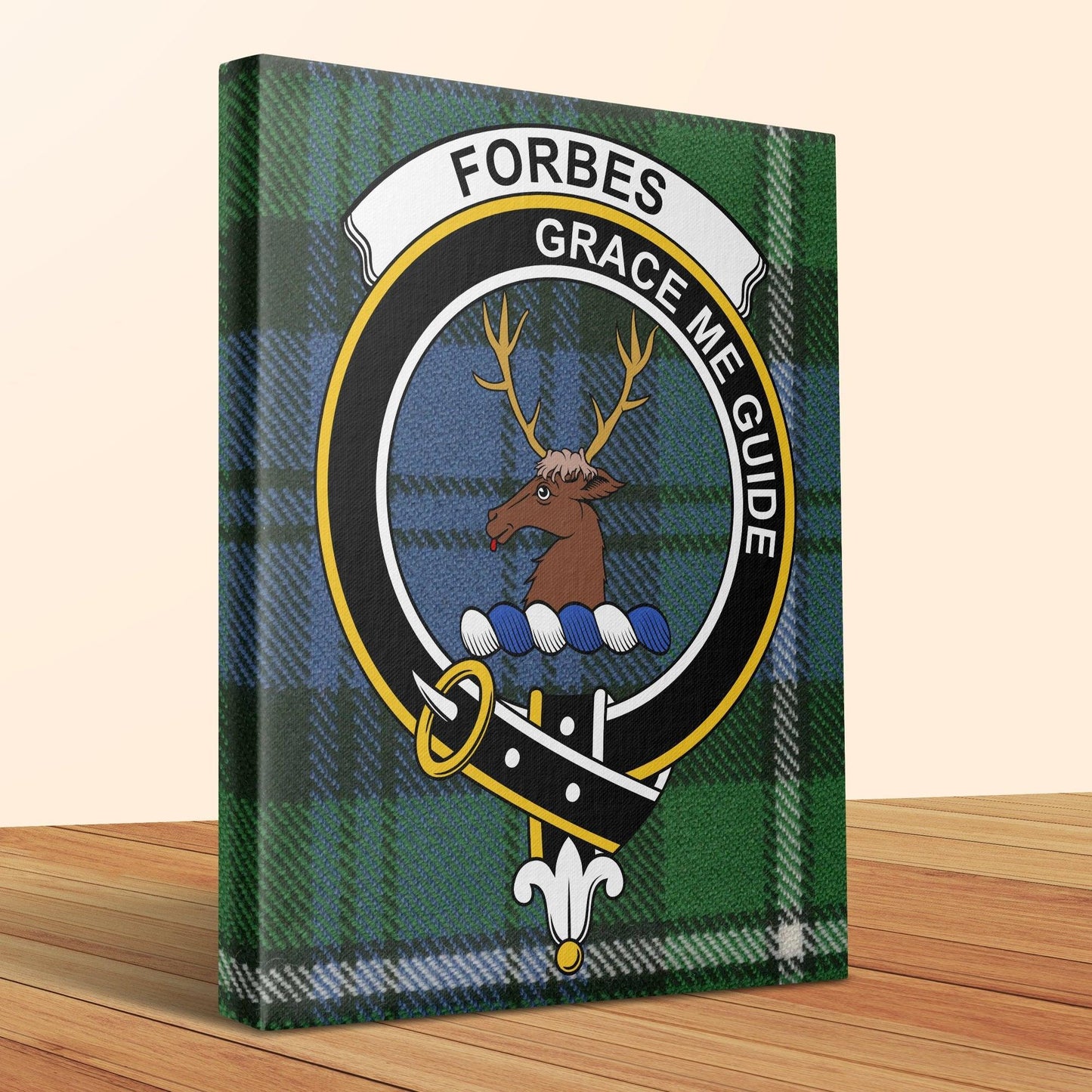 Forbes Grace Me Guide Clan Tartan Canvas Print product