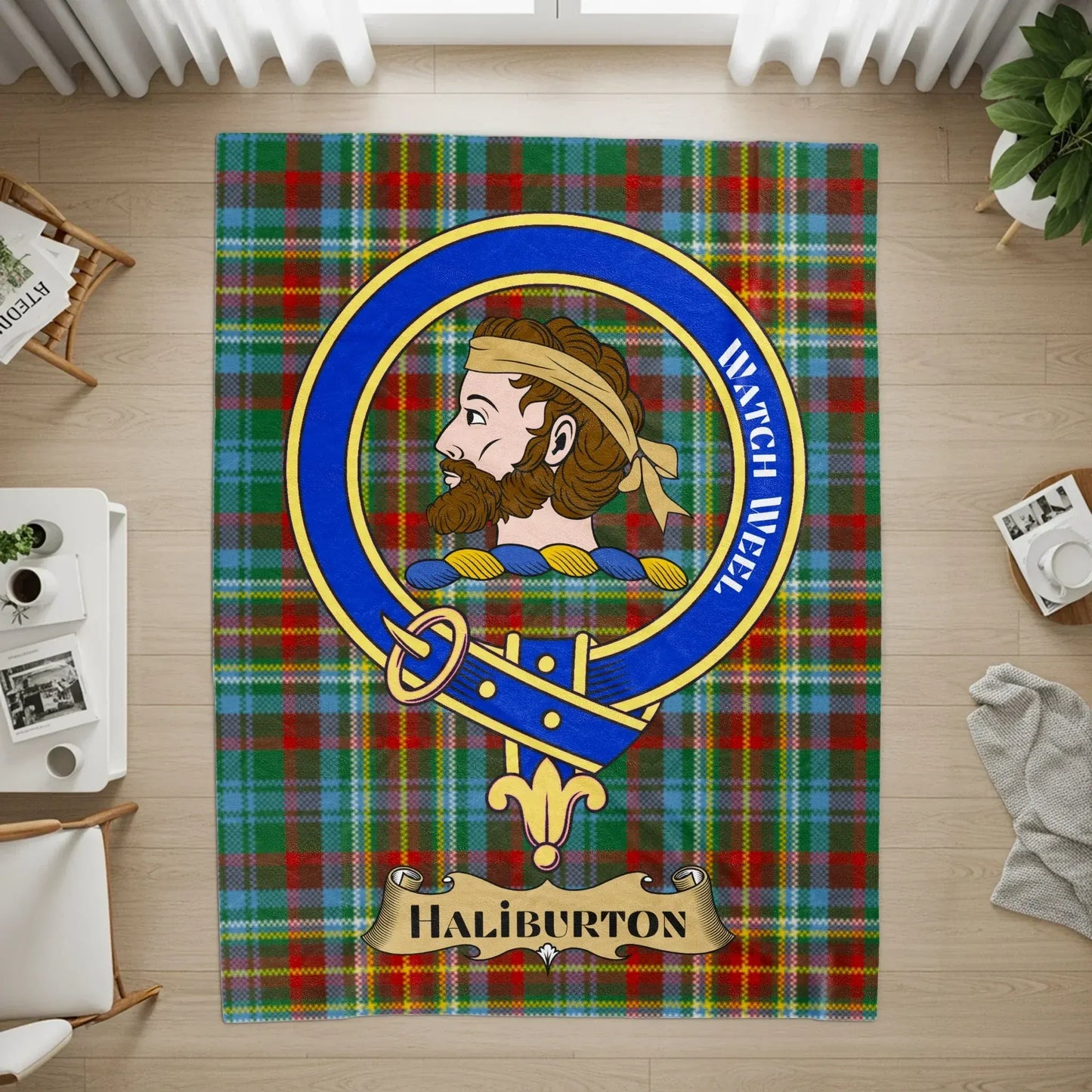 Watch Well Haliburton Plaid Rug Product