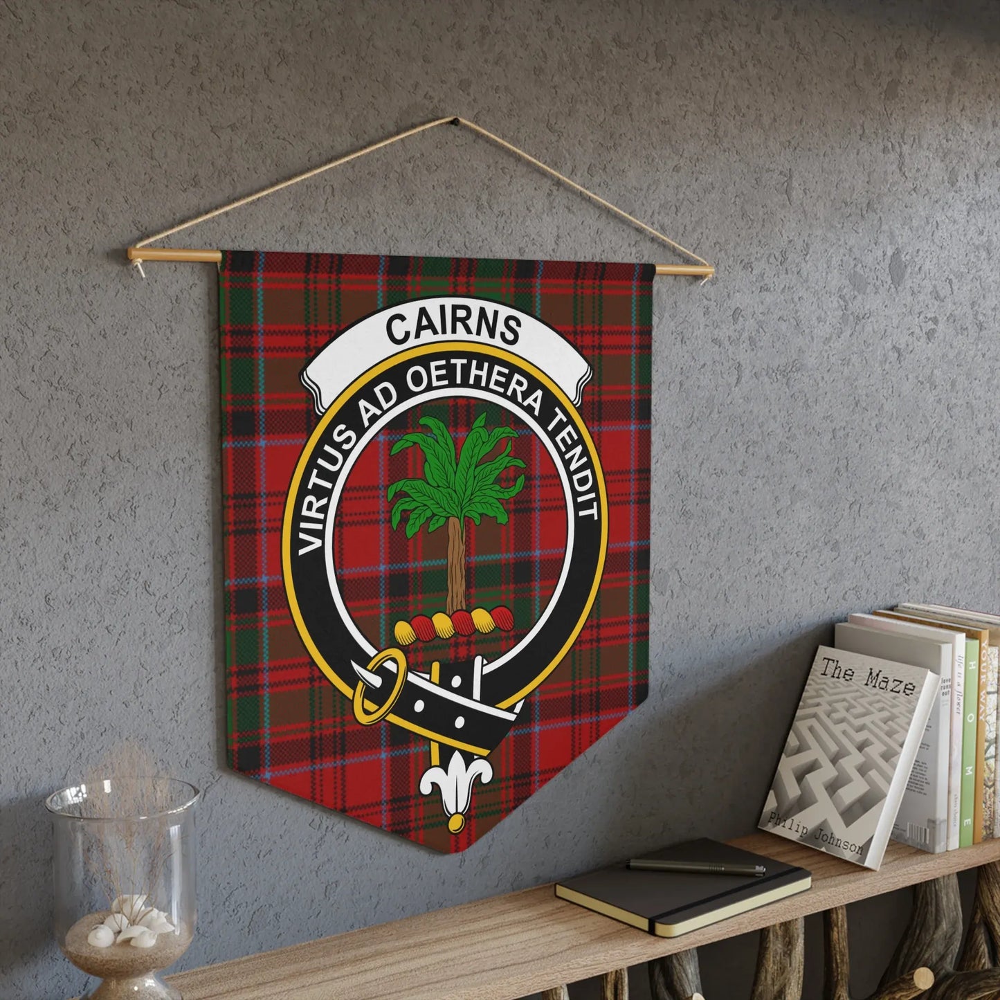 Cairns Virtus Ad Oethera Tendit Crest Wall Hanging product
