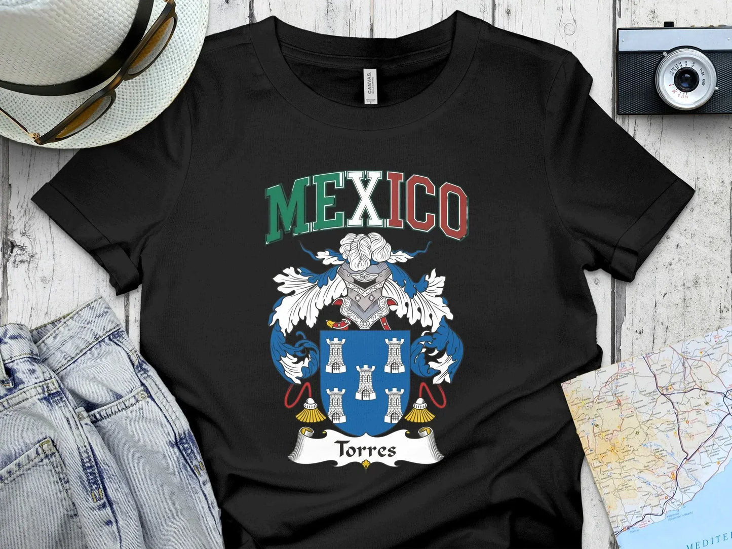 Mexico Torres Coat of Arms Graphic T-Shirt product type