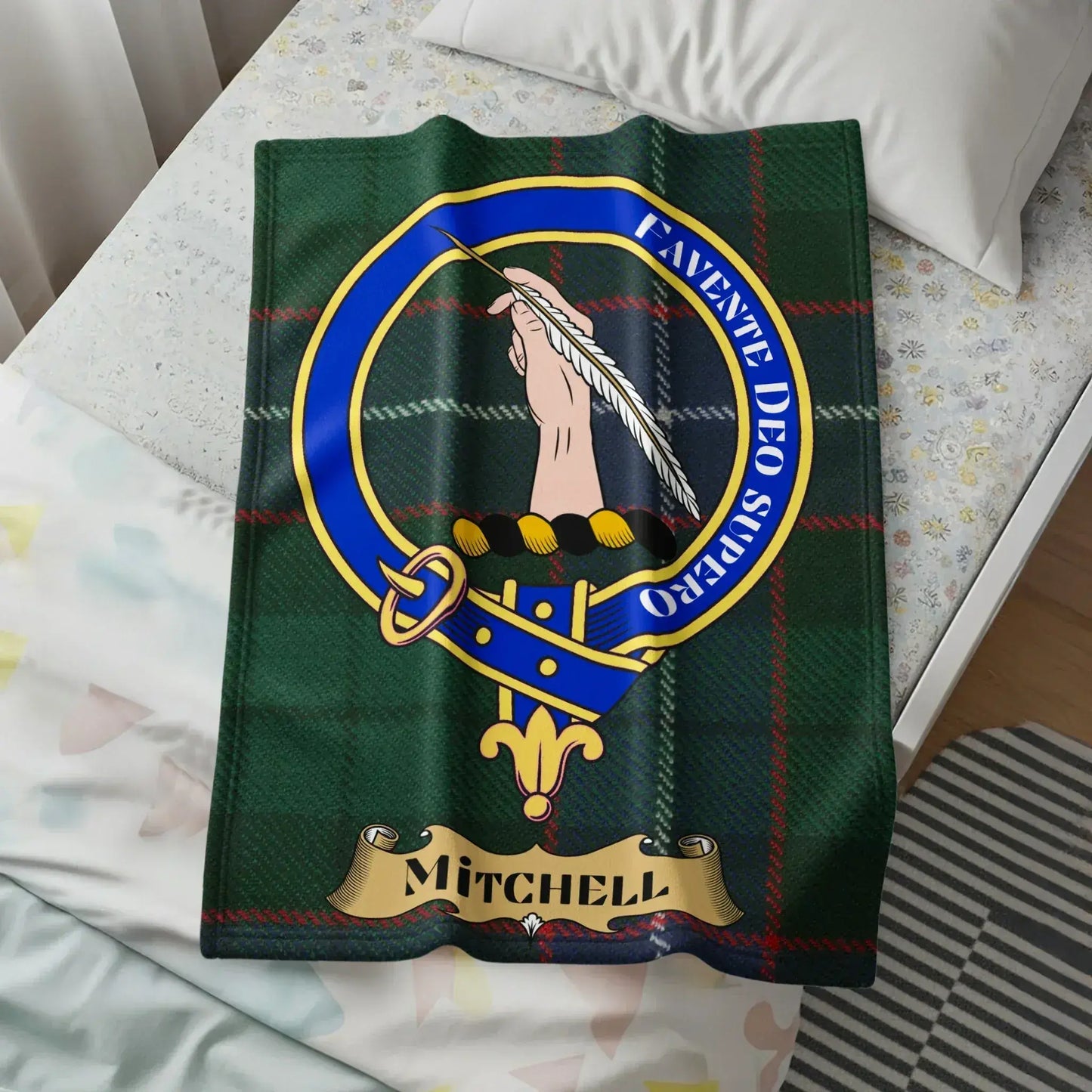 Scottish Clan Mitchell Crest Design Blanket product