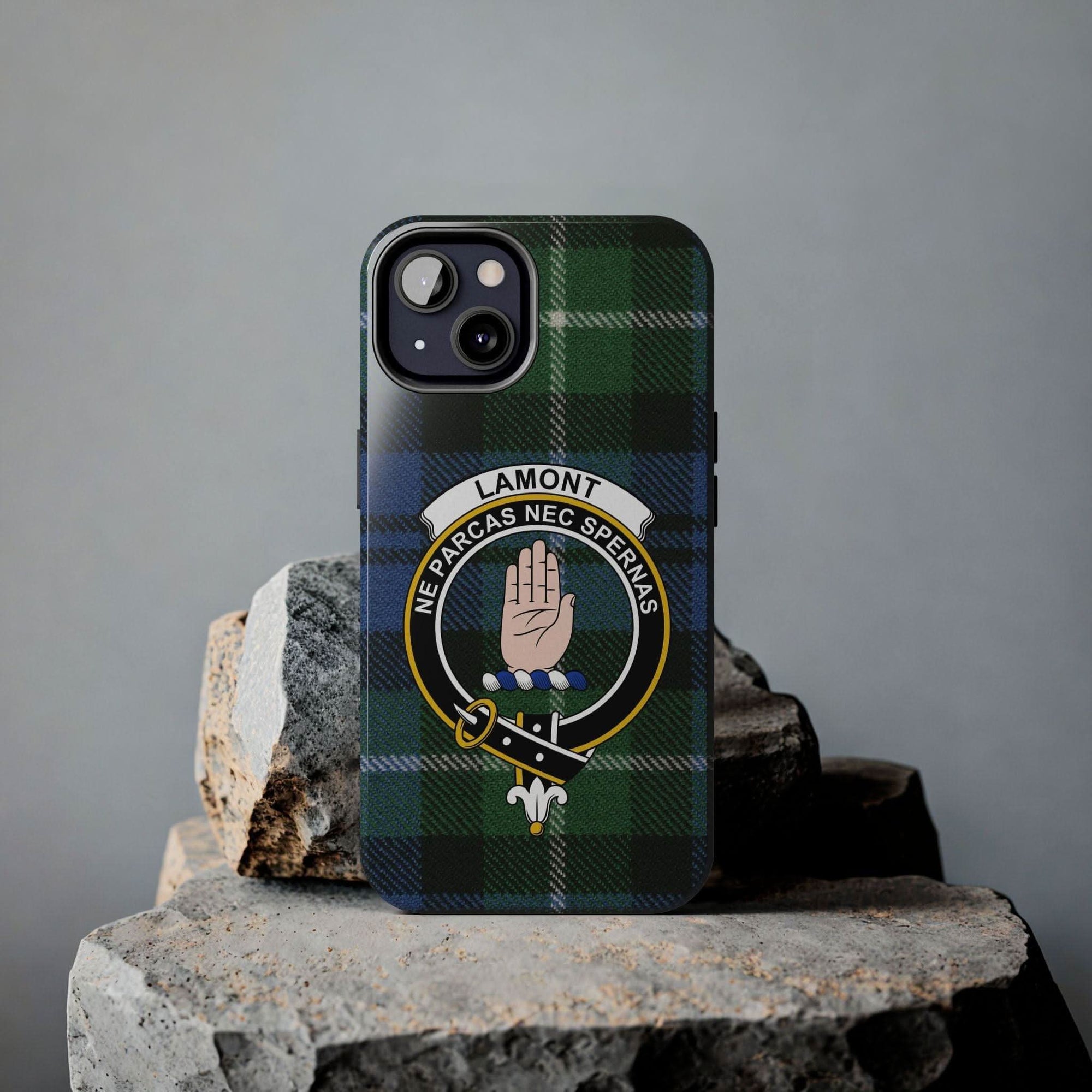 Lamont Clan Scottish Tartan Pattern Cell Phone Case - Celtic Ancestry Gifts
