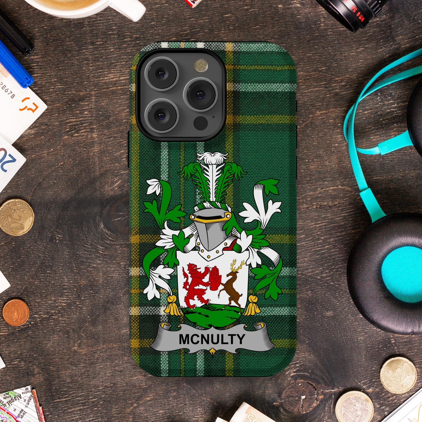 Personalized McNulty Family Crest iPhone 13 Case product