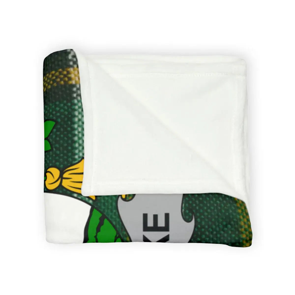 Cozy and Stylish Green Printed Blanket Product
