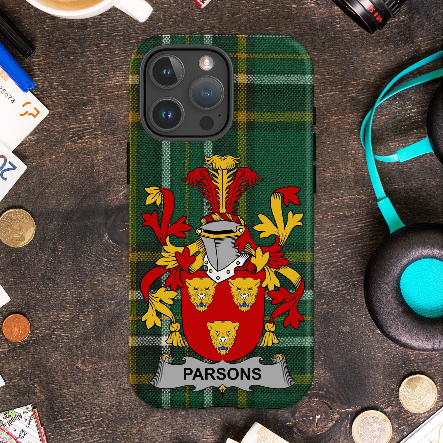 Tartan Patterned Personalized Phone Case product