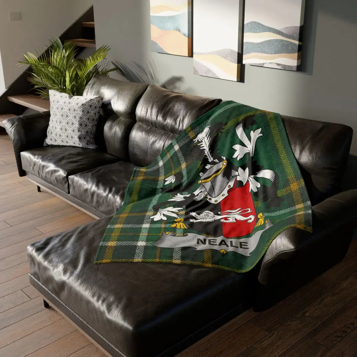 Neale Family Crest Tartan Blanket Throw product