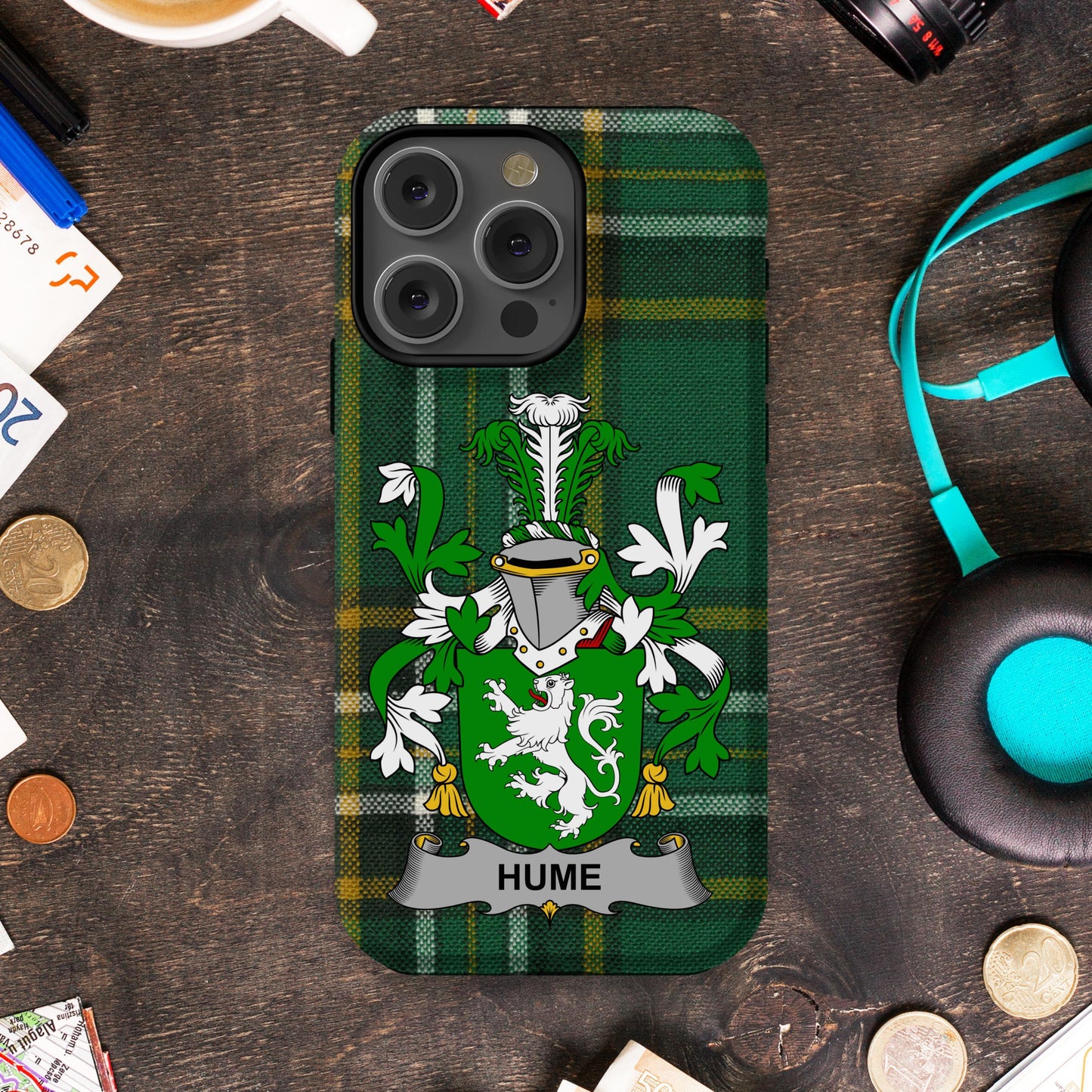 Customizable HUME Family Crest Green iPhone Case product type