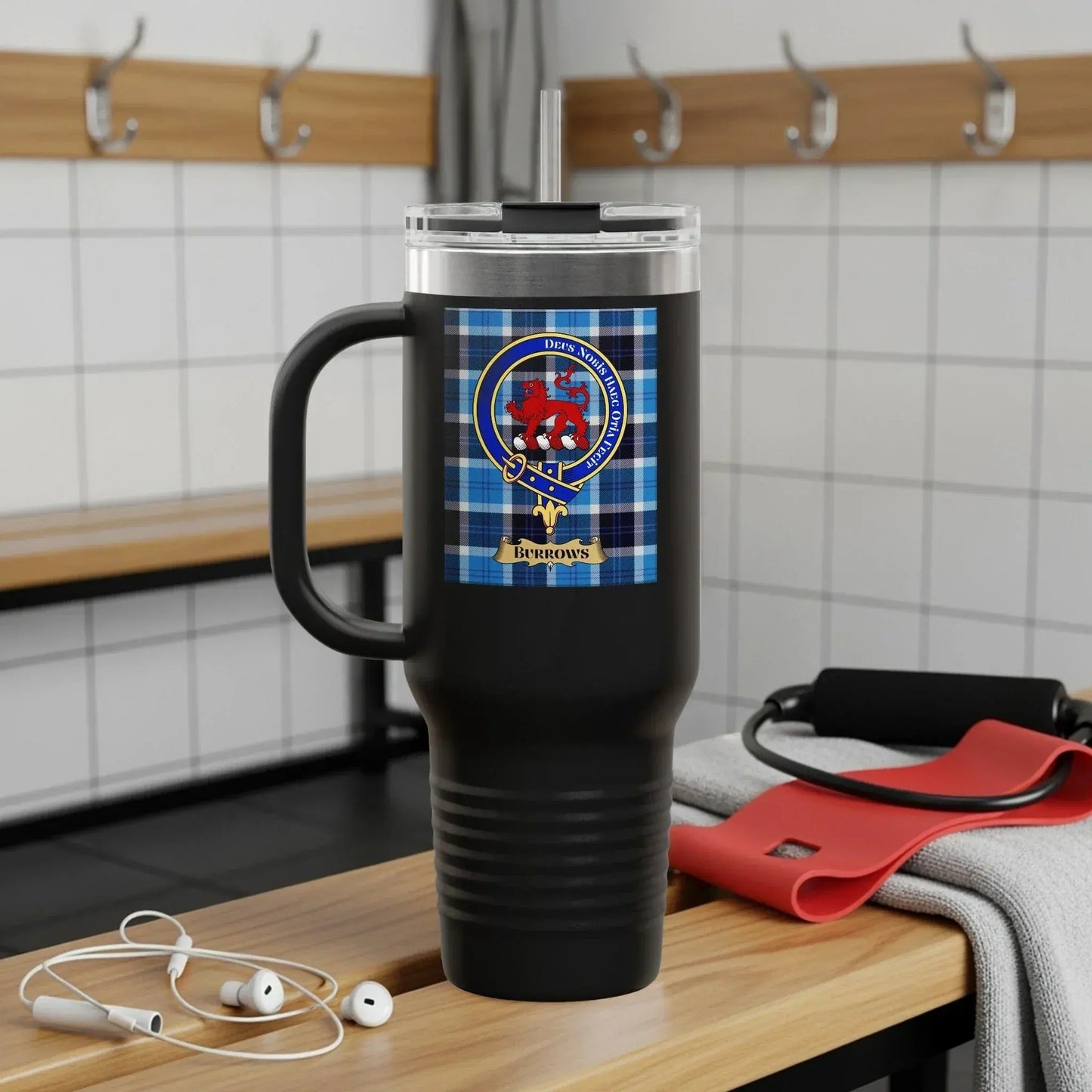 Clan Crest Insulated Mug with Handle Travel Product