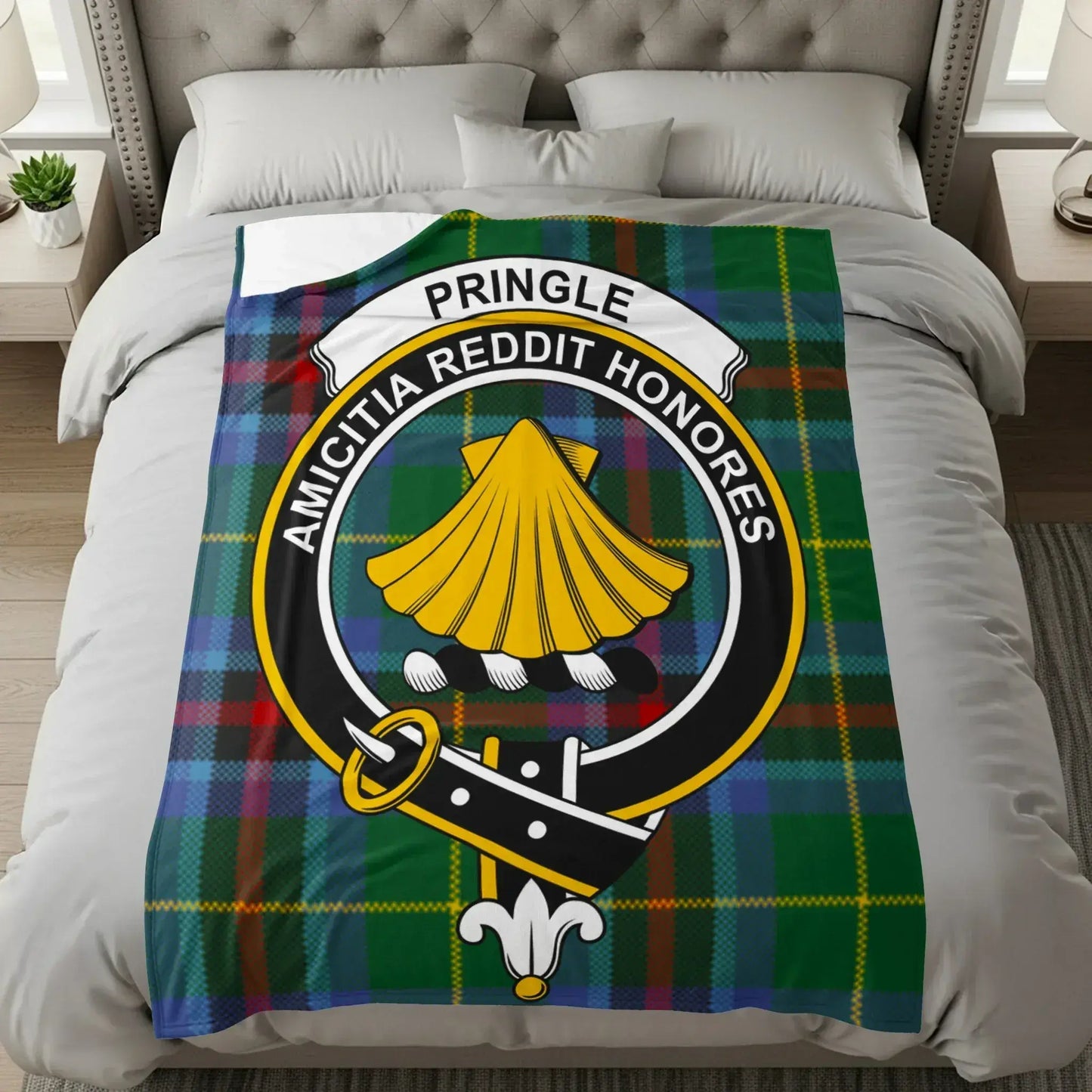 Amicitia Reddit Honores Scottish Tartan Blanket product